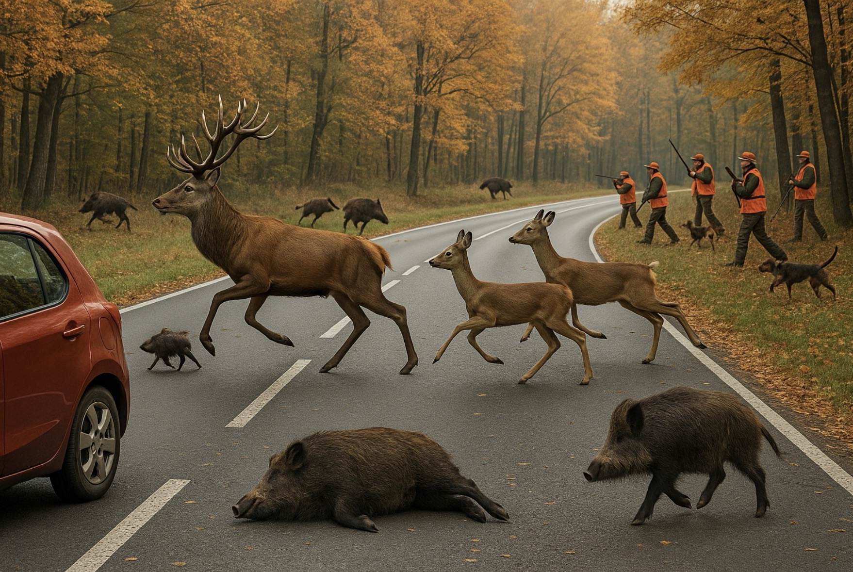 Wildunfälle in Mittelhessen